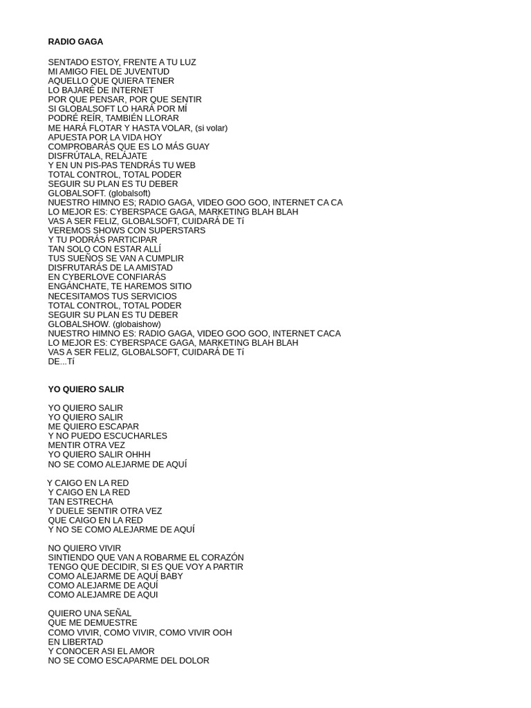 Letras de Canciones: Reflexiones y Emociones | PDF | Amor