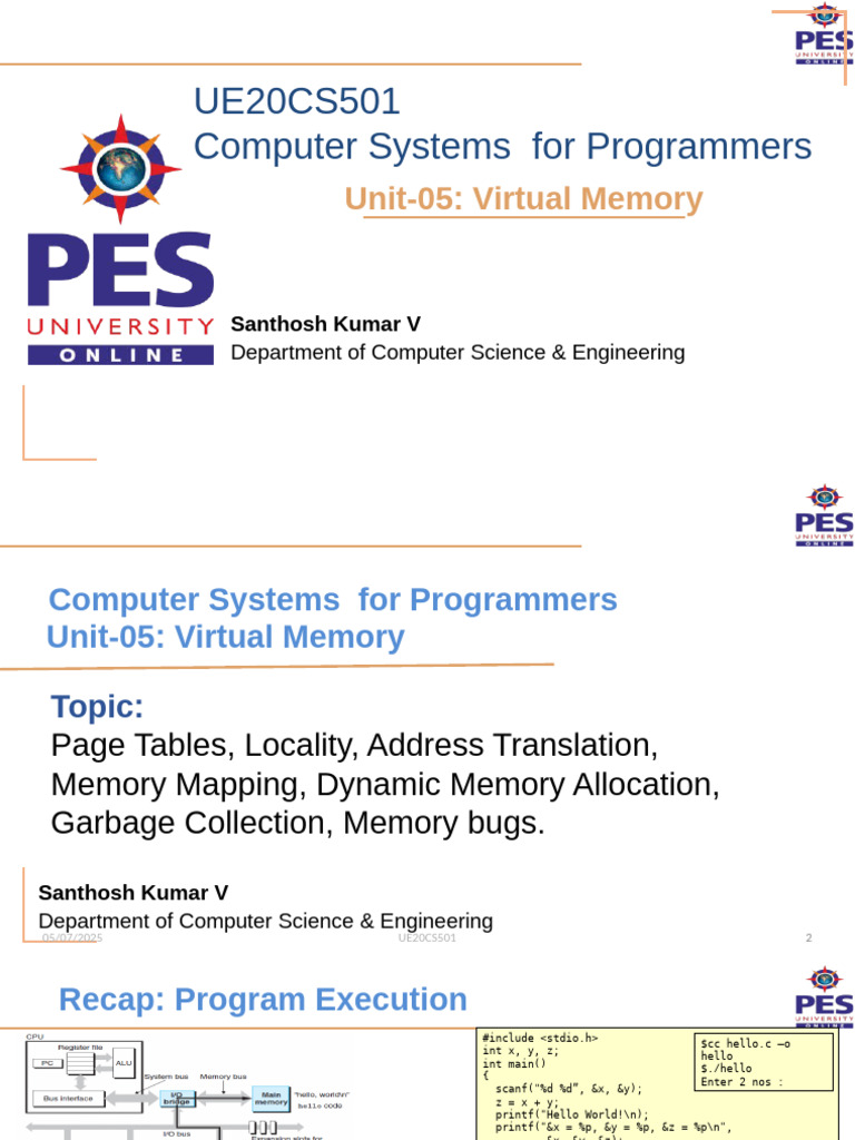 Virtual Memory Concepts and Management | PDF | Process (Computing ...