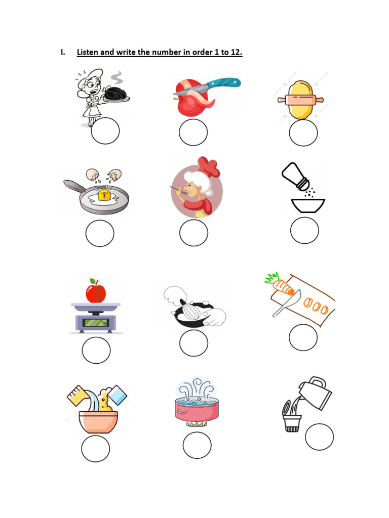 Food Vocabulary and Sentence Exercises | PDF | Sauce | Cuisine