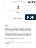 Rajmanovich, J. DISPUTAS POLISÈMICAS EN TORNO A LA NOCION CLASICA DE BILDUNG