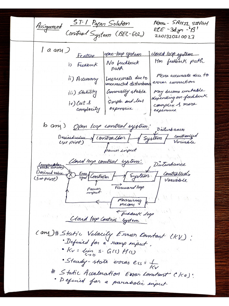Control St1 Paper | PDF