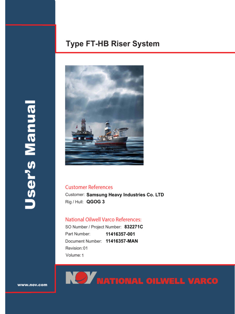 FT-HB Riser System User Manual | PDF | Screw | Mechanical Engineering