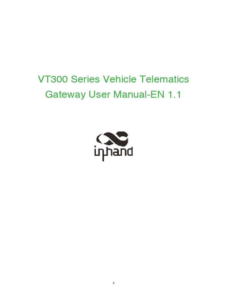 VT300 Series Telematics Gateway Guide | PDF | Internet Of Things ...