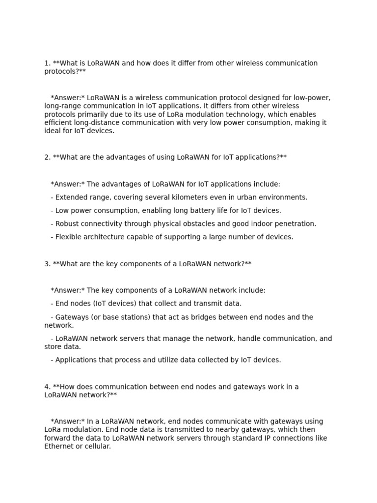 Understanding LoRaWAN for IoT Applications | PDF | Computer Network ...
