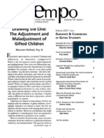 Drawing The Line: The Adjustment and Maladjustment of Gifted Children