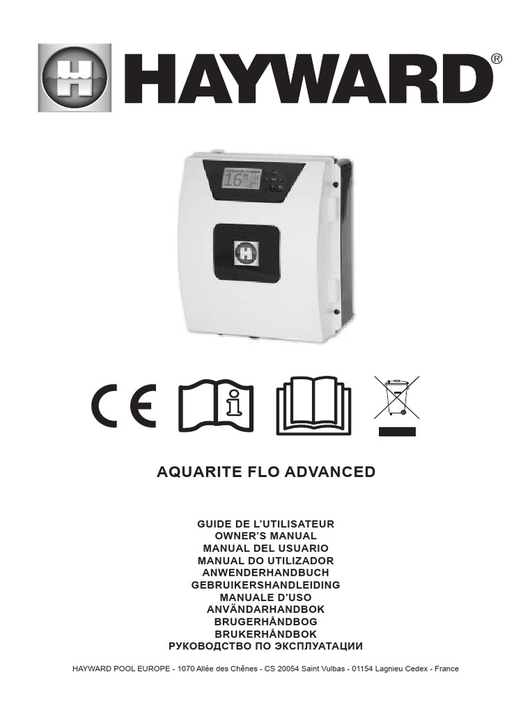 Manual AquaRite Flo Advanced | PDF | Agua | Calibración