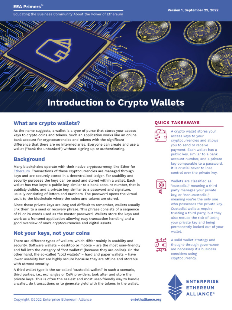Understanding Crypto Wallets Explained | PDF | Cryptocurrency ...