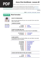 Word Formation 1 - Nouns