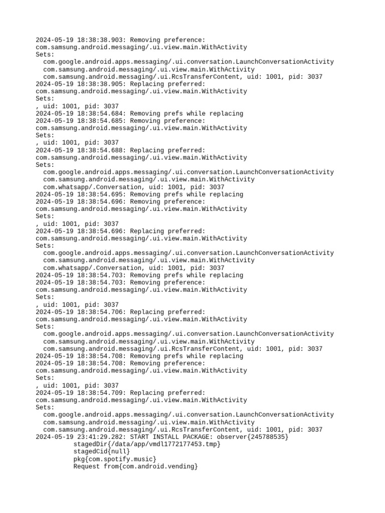 Samsung Messaging Preference Changes | PDF | Android (Operating System ...