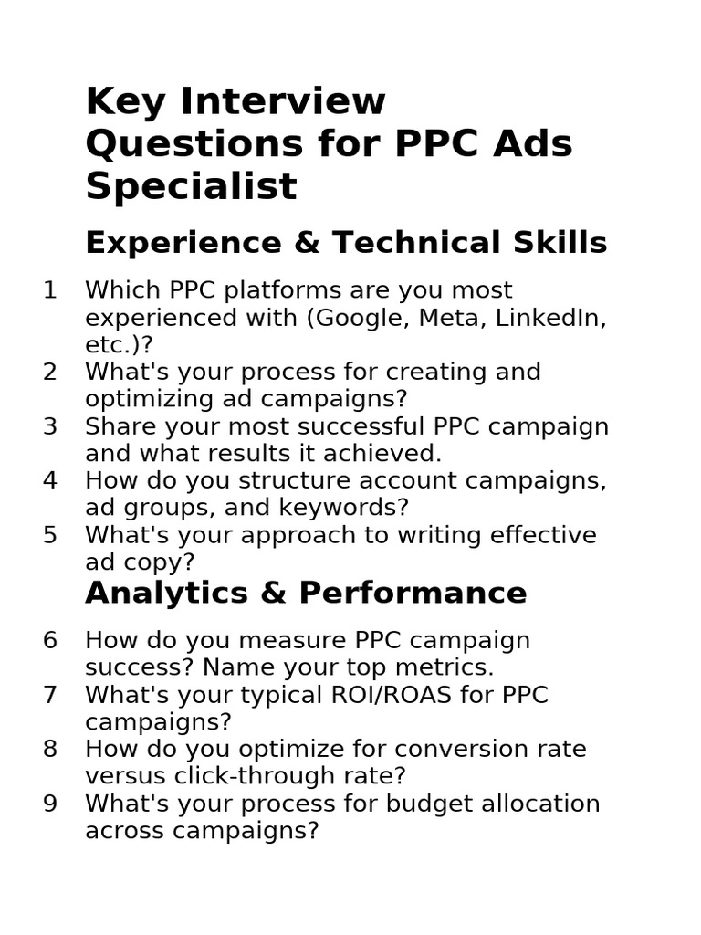PPC Ads Manager | PDF