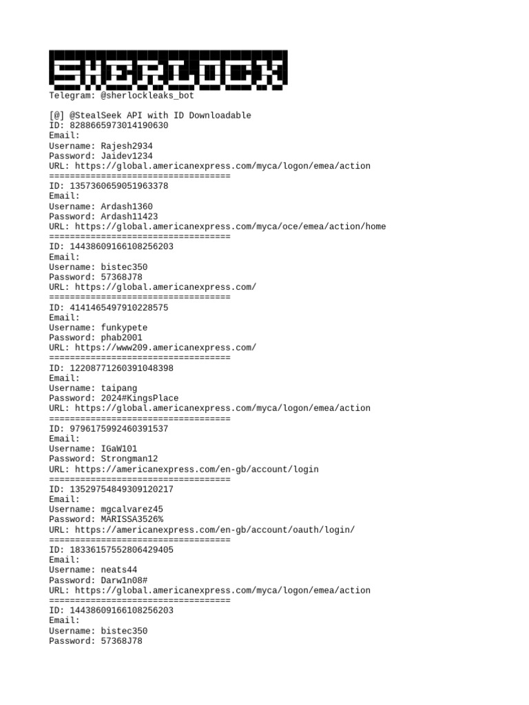 American Express Login Credentials | PDF | User (Computing) | Data Model