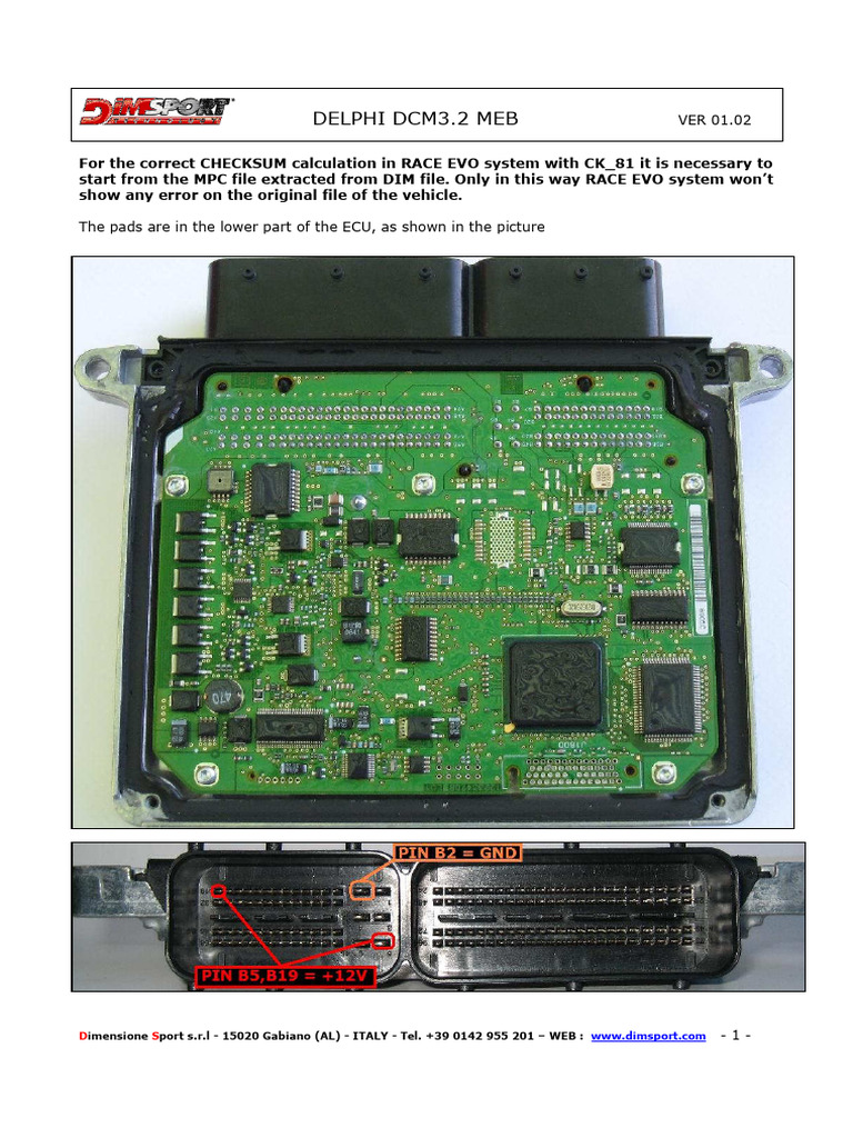 Delphi DCM3.2 Meb 1033 | PDF