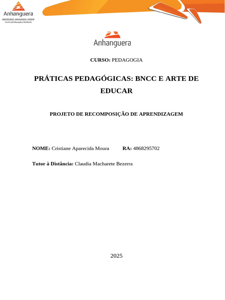 Recomposição de Aprendizagem na Educação | PDF | Pedagogia | Aprendizado