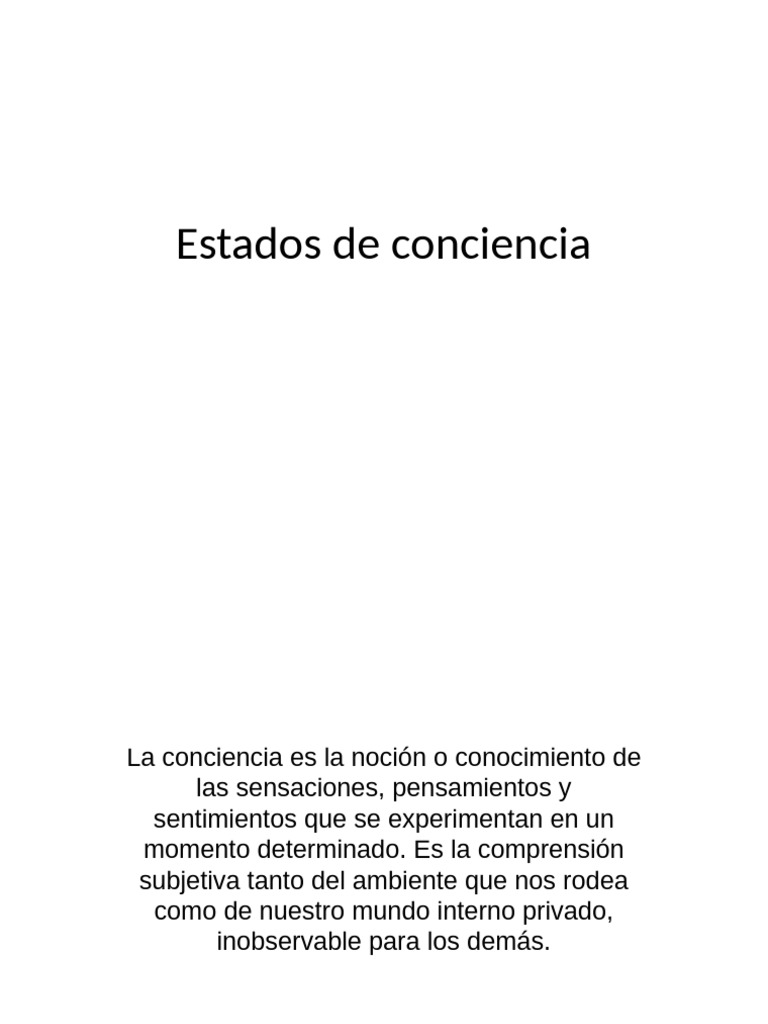 Estados de conciencia y sueño humano | PDF | Dormir | Meditación