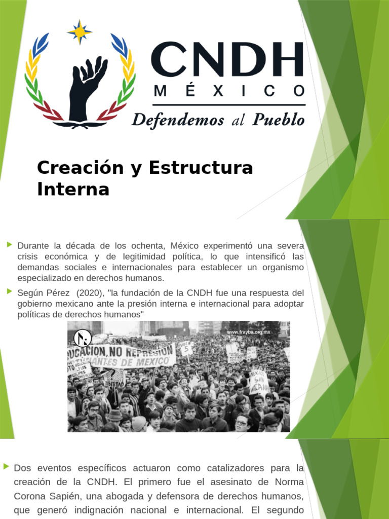 Fundación y Estructura de la CNDH | PDF | México | Derechos humanos