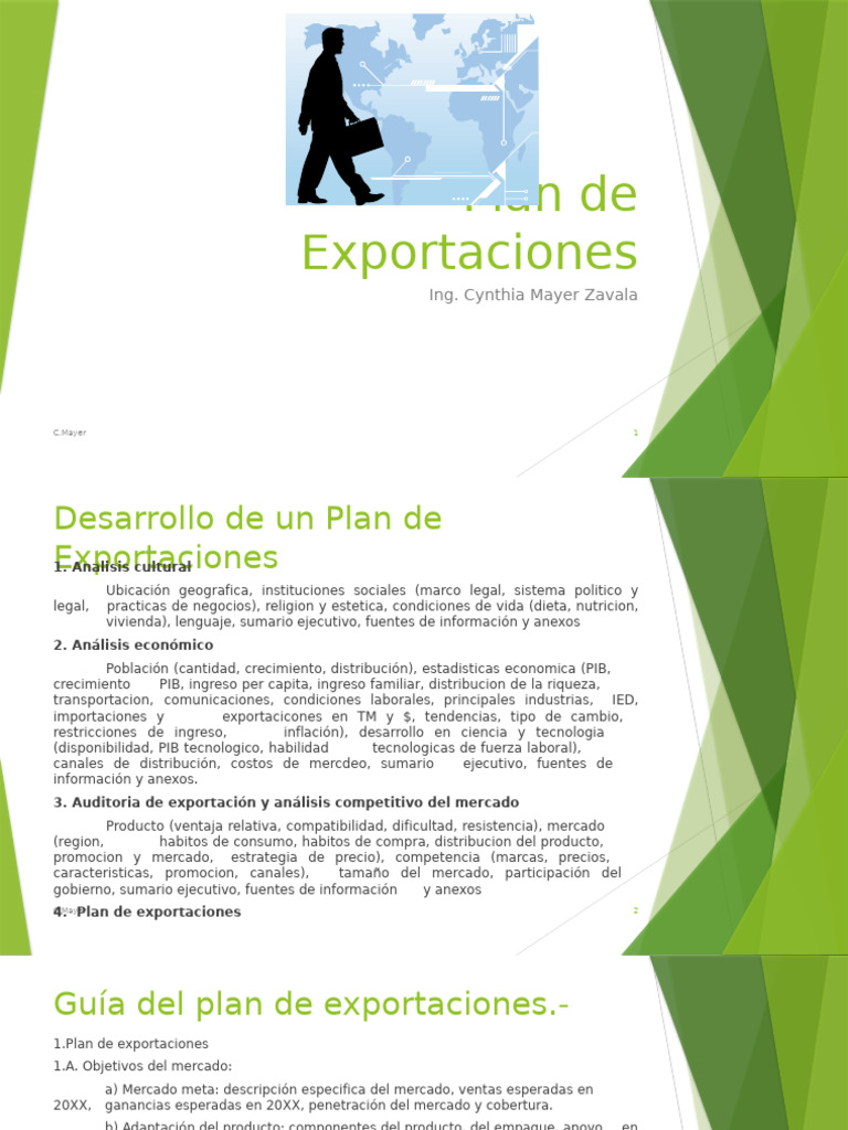 Desarrollo de Plan de Exportaciones | PDF | Mercado (economía ...
