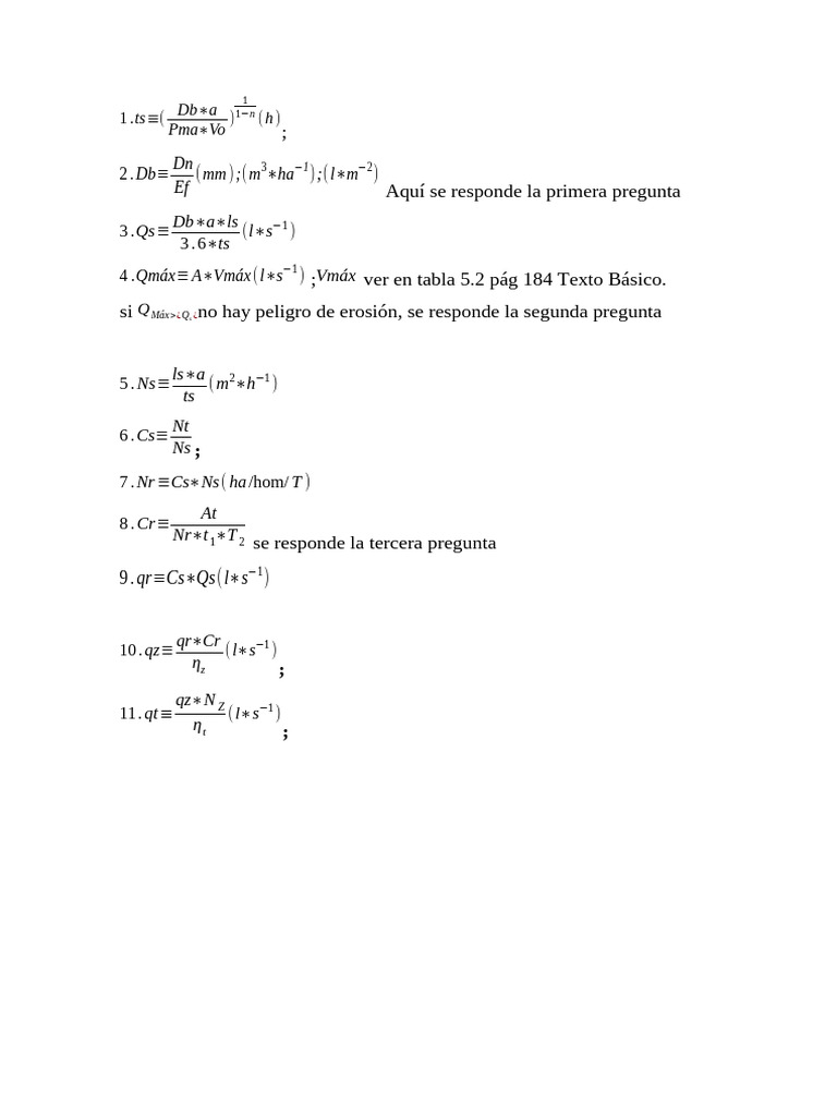 Formulas | PDF