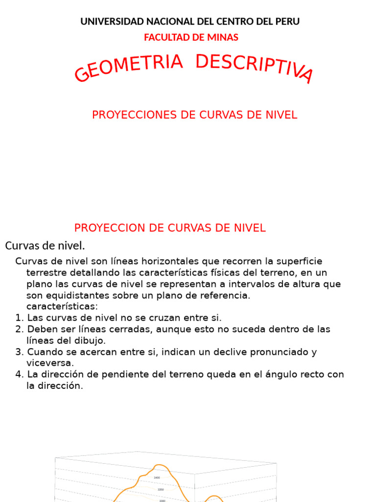 01 Clase Curvas de Nivel | PDF | Geometría