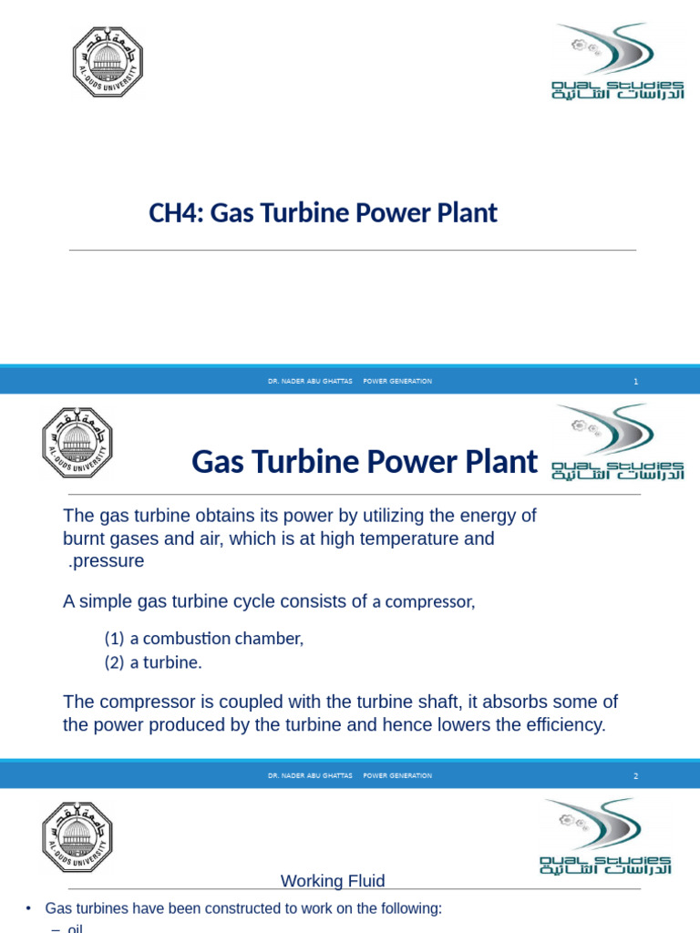 Gas Turbine Power Plant Overview | PDF | Gas Turbine | Power Station
