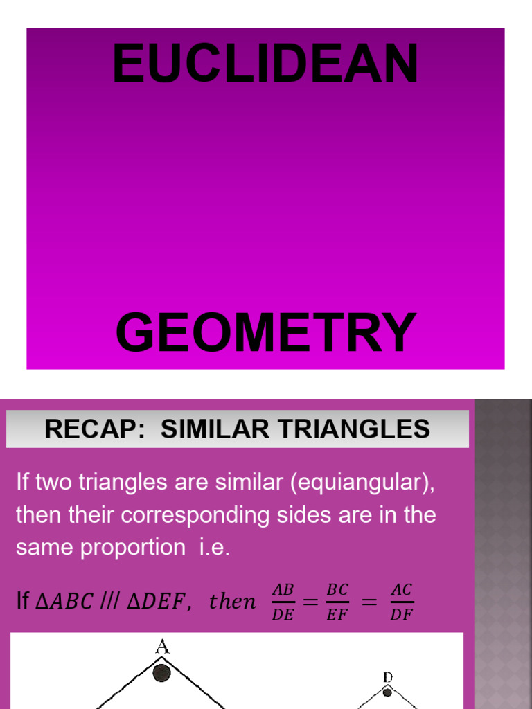 Understanding Similar Triangles in Geometry | PDF | Geometric Shapes ...