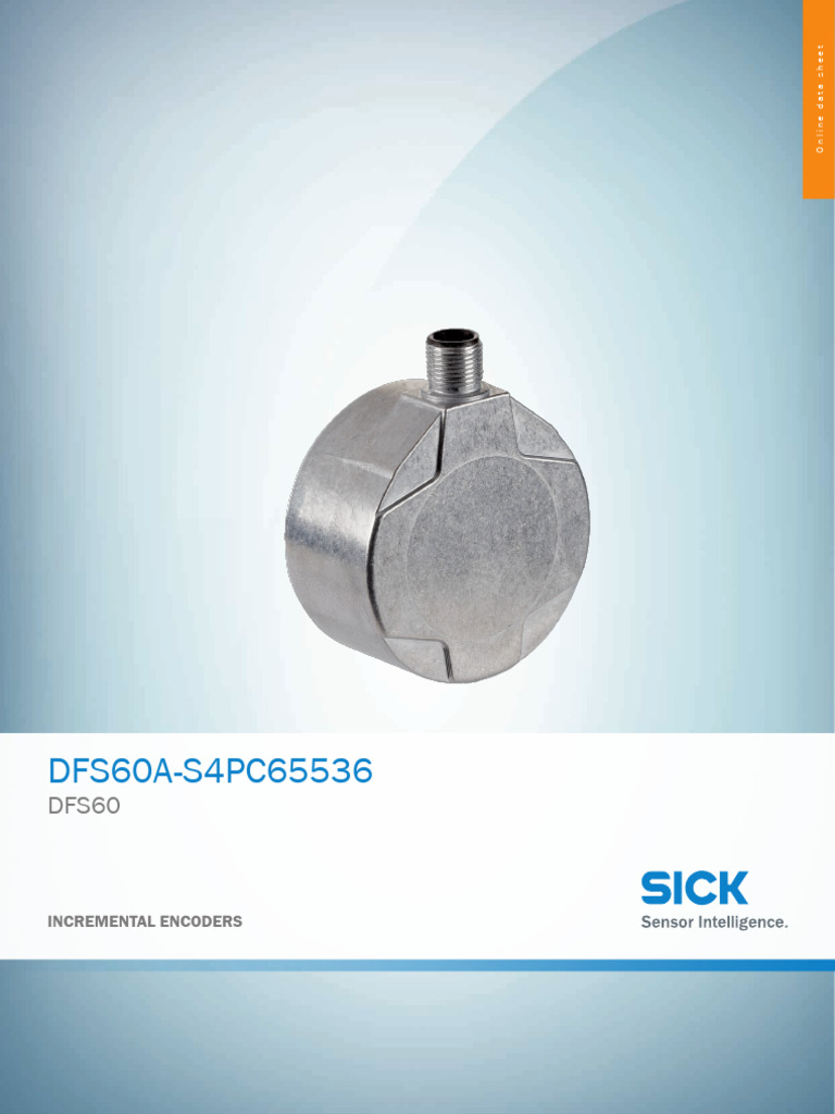 DFS60A-S4PC65536 Encoder Data Sheet | PDF | Telecommunications ...