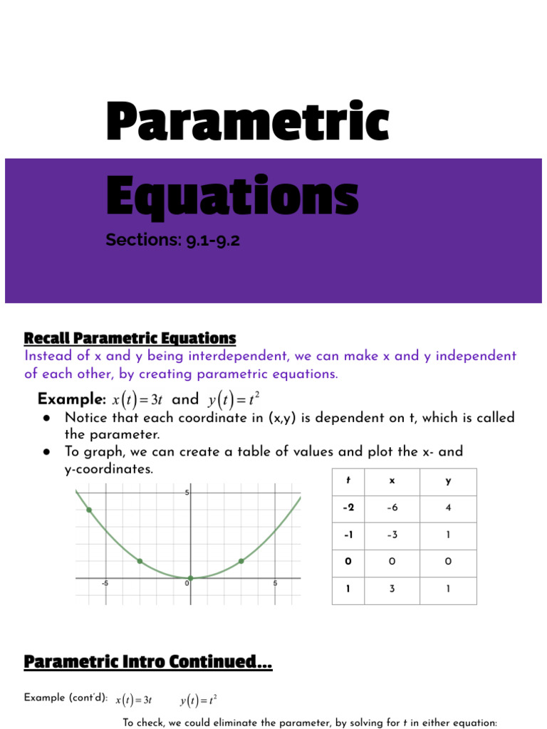 Velocity in Parametric Equations | PDF | Acceleration | Velocity