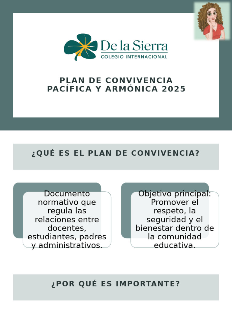 Plan de Convivencia Escolar 2025 | PDF | Educación primaria ...
