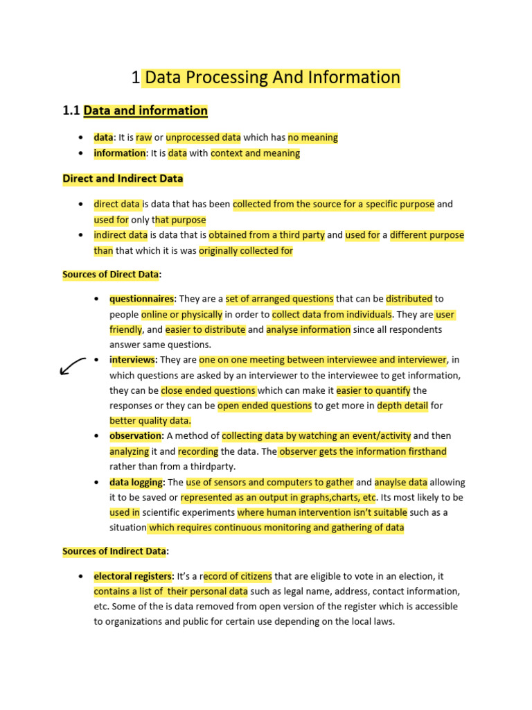 1 Data Processing and Information | PDF | Transport Layer Security ...