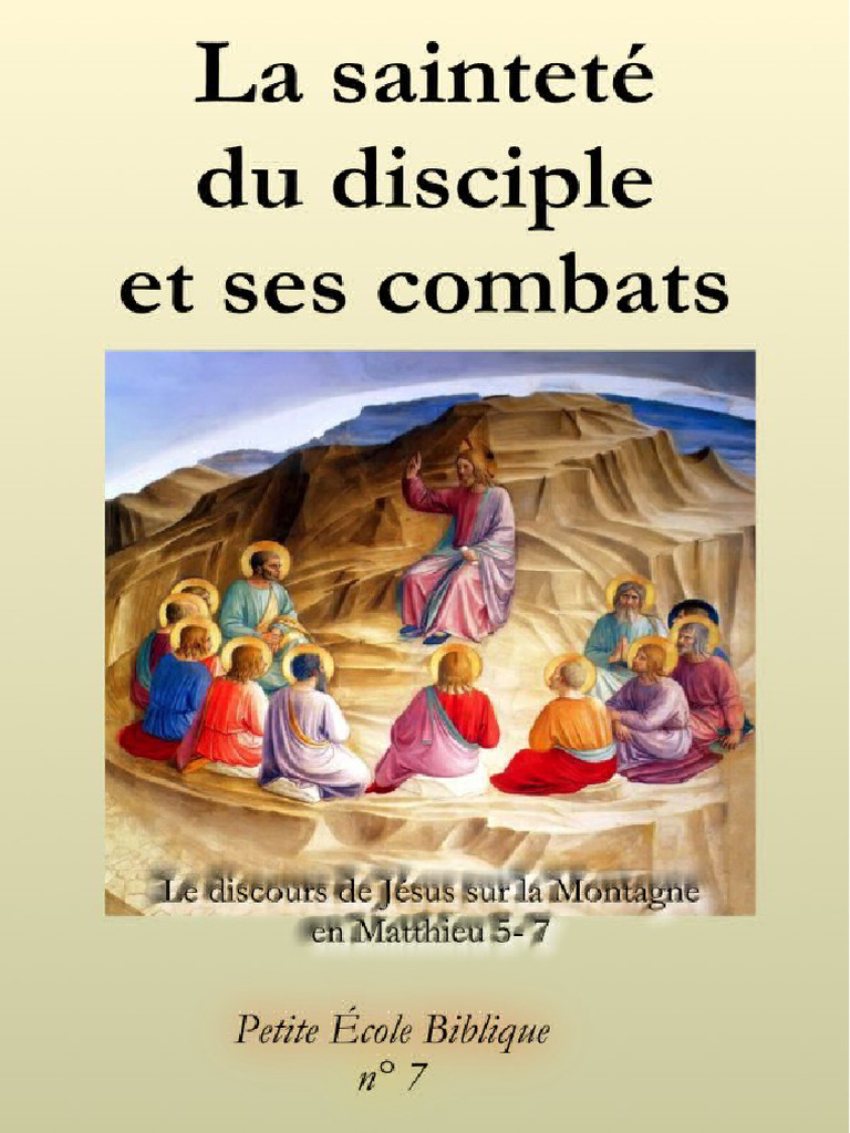 Sainteté et combats du disciple selon Matthieu | PDF | Béatitudes ...