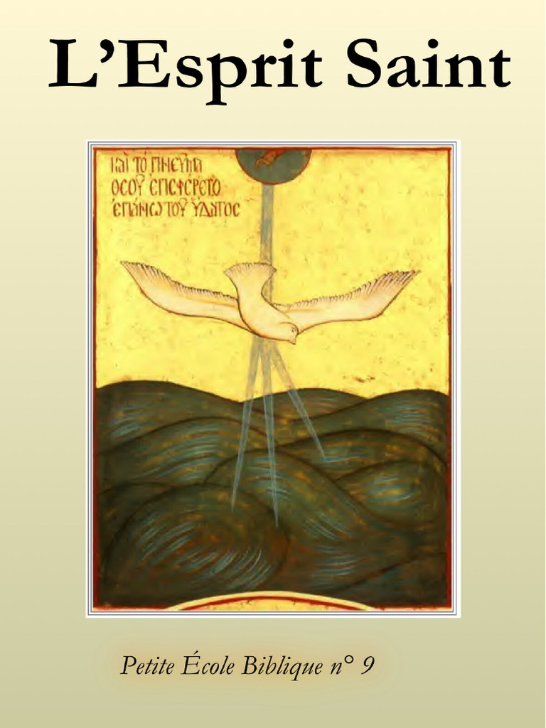 Comprendre l'Esprit Saint en Jésus | PDF | Saint-Esprit | Baptisme