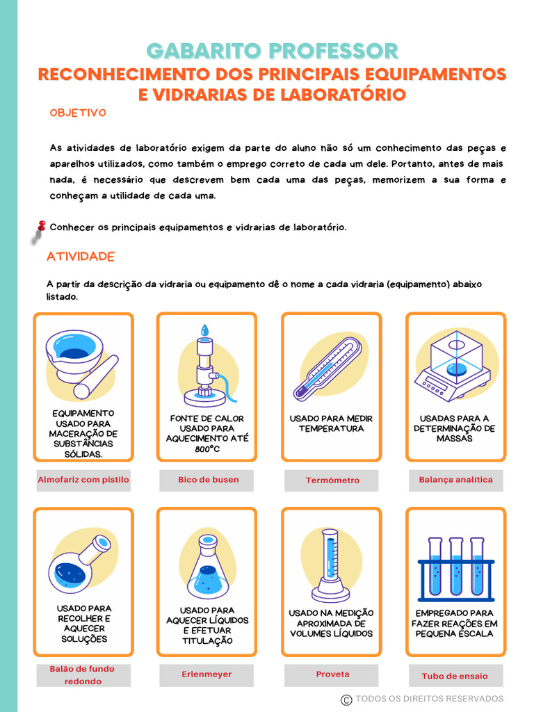 Equipamentos e Vidrarias de Laboratório | PDF | Líquidos | Destilação