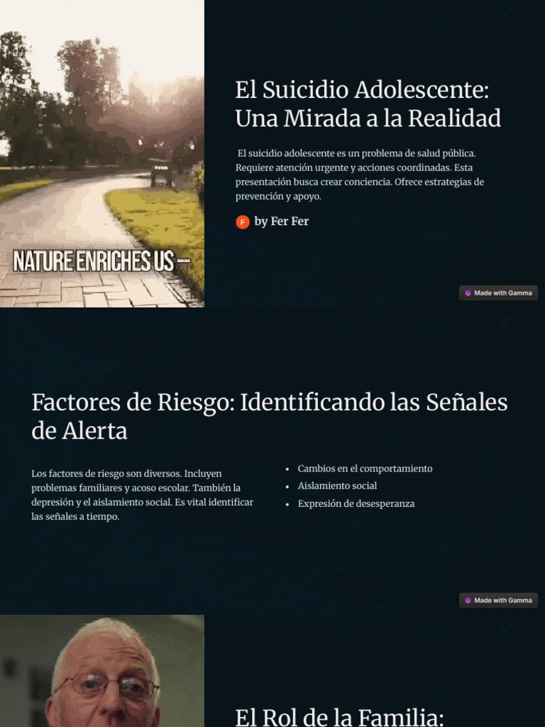 El Suicidio Adolescente Una Mirada A La Realidad | PDF