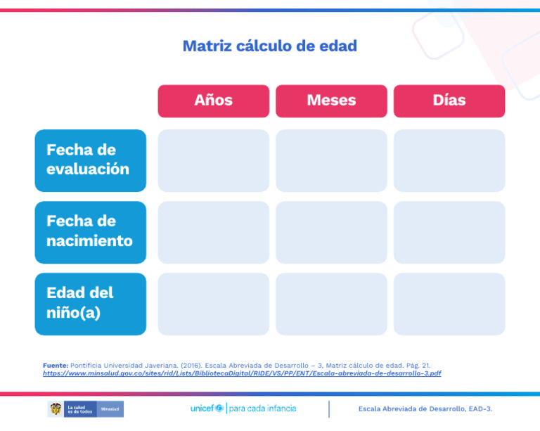 1 - Matriz Calculo de Edad | PDF