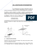 Fundamentos de La Restitución Fotogrametrica