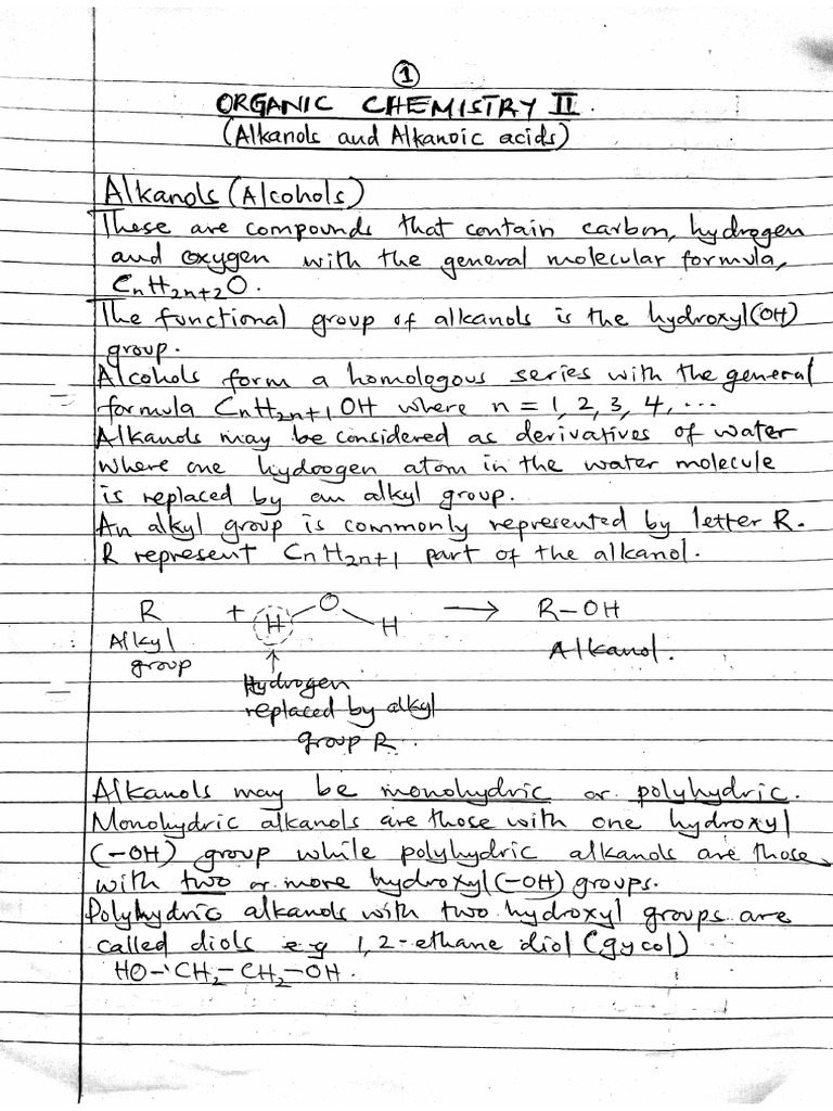 Organic CHEM II Handwritten NOTES | PDF