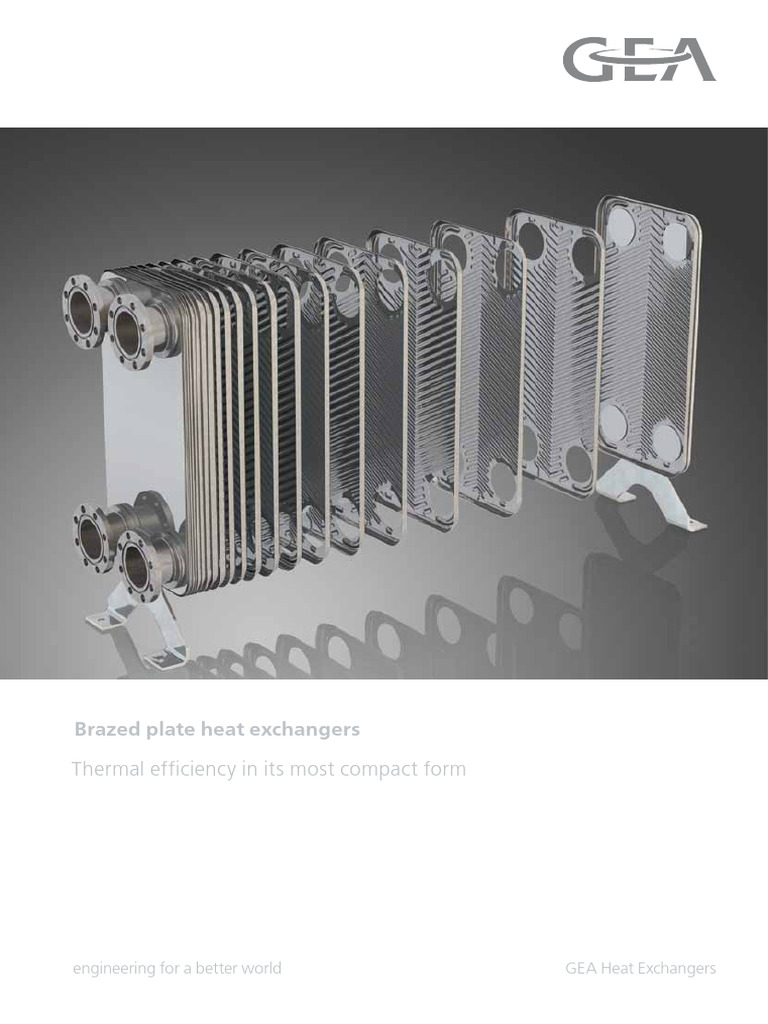 GEA Brazed Plate Heat Exchangers Overview | PDF | Heat Exchanger | Screw
