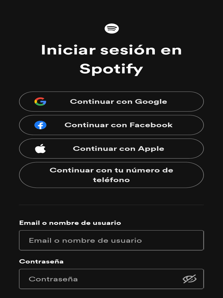 Iniciar sesión en Spoti: Opciones disponibles | PDF