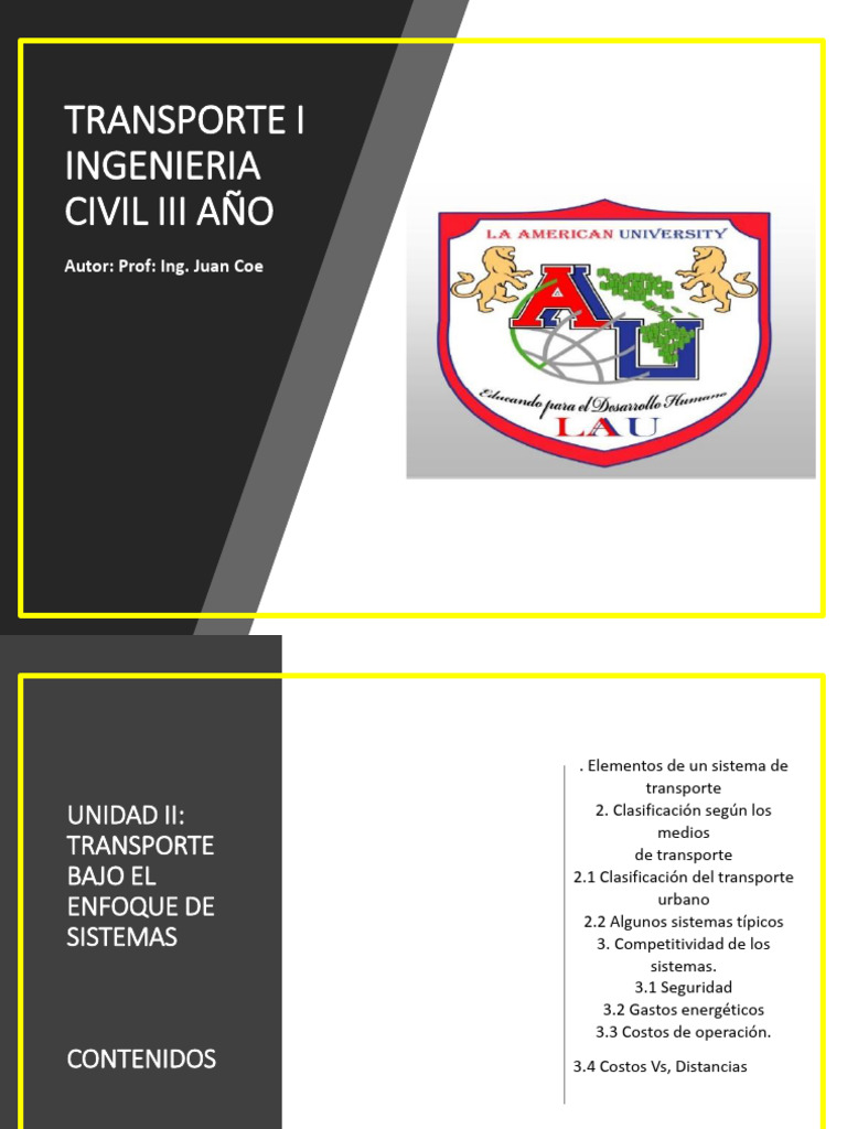 Clasificación y Análisis del Transporte en Nicaragua | PDF | Transporte ...