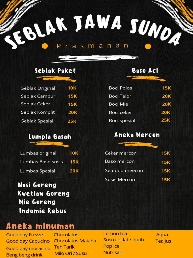 Hitam Dan Oranye Modern Daftar Menu Makanan - 20250428 - 183501 - 0000 ...