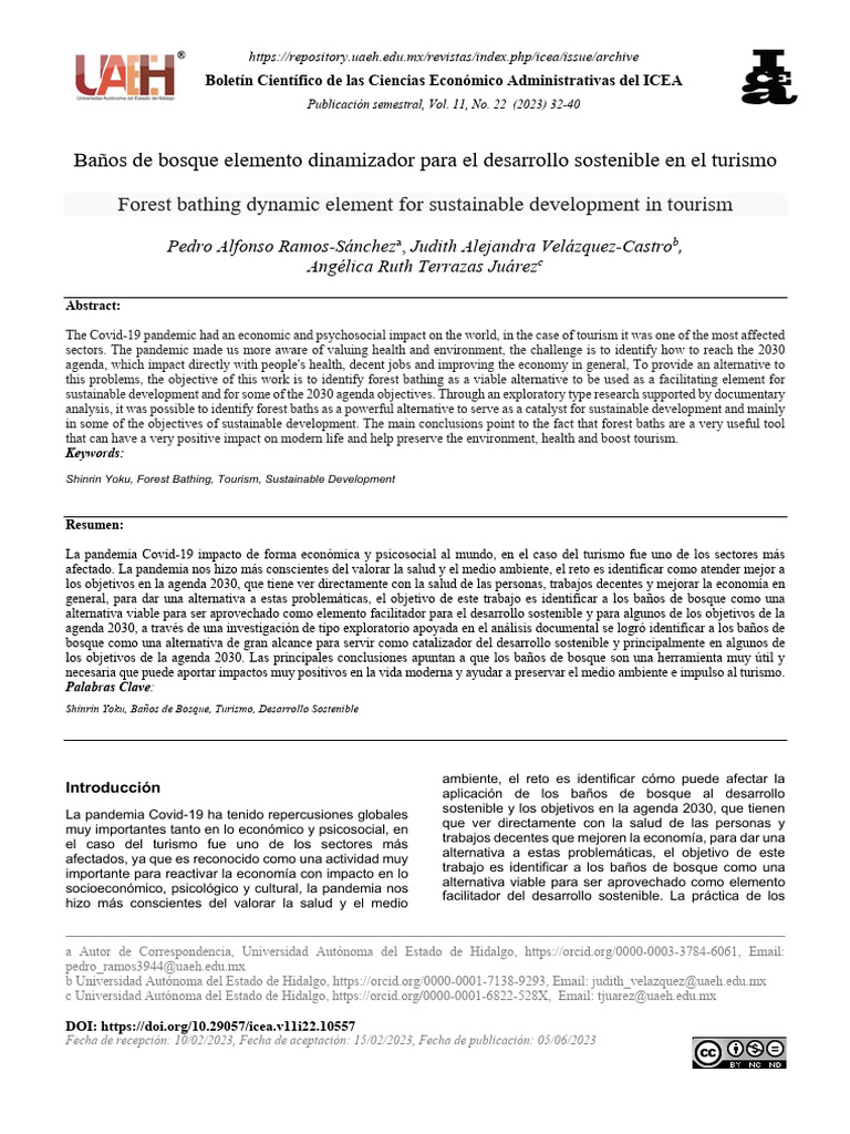 Banos de Bosque Elemento Dinamizador para El Desar | PDF ...