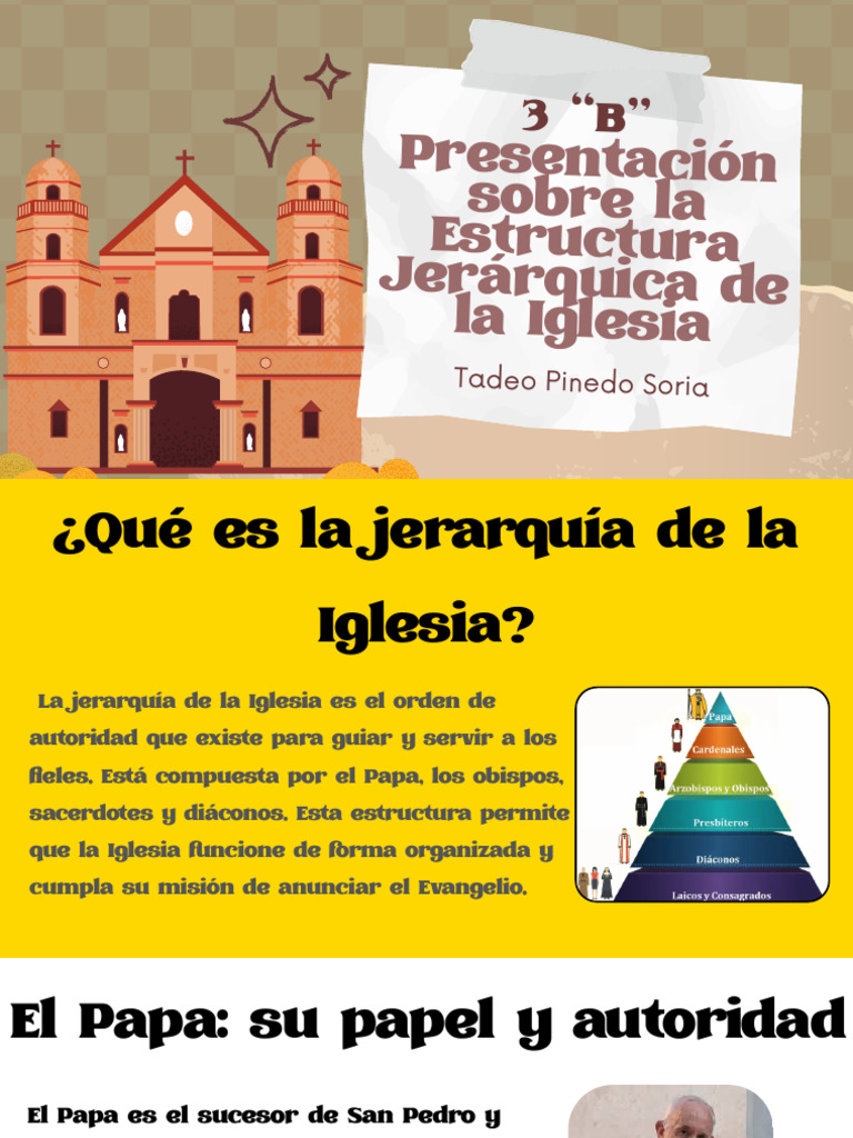 Estructura Jerárquica de la Iglesia Católica | PDF