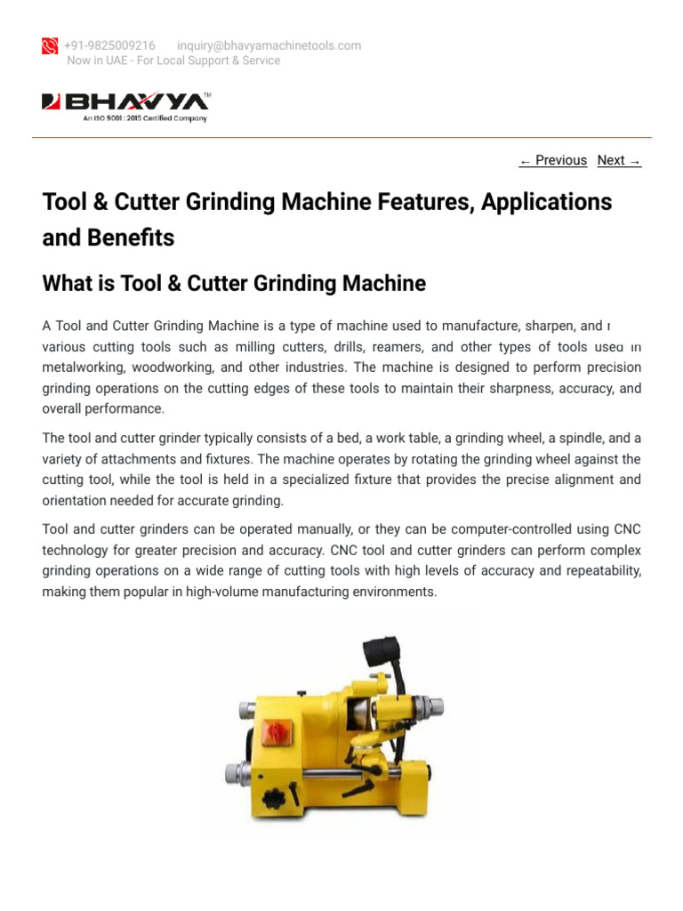 Tool and Cutter | PDF | Grinding (Abrasive Cutting) | Metalworking