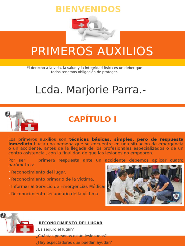 Guía de Primeros Auxilios Esenciales | PDF | Carrera | Herida