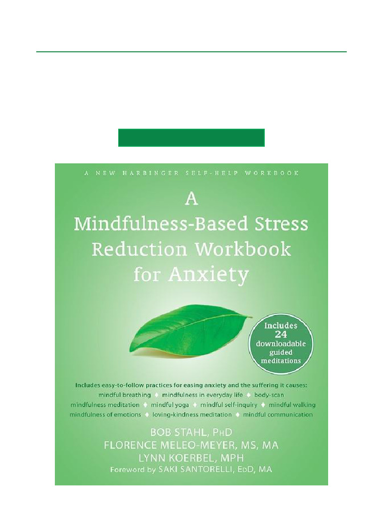 Mindfulness Workbook for Anxiety Relief PDF Anxiety Anxiety Disorder