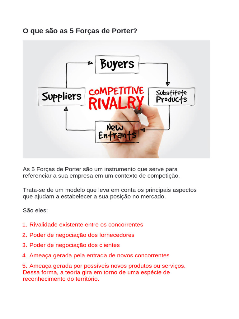 Entendendo as 5 Forças de Porter | PDF