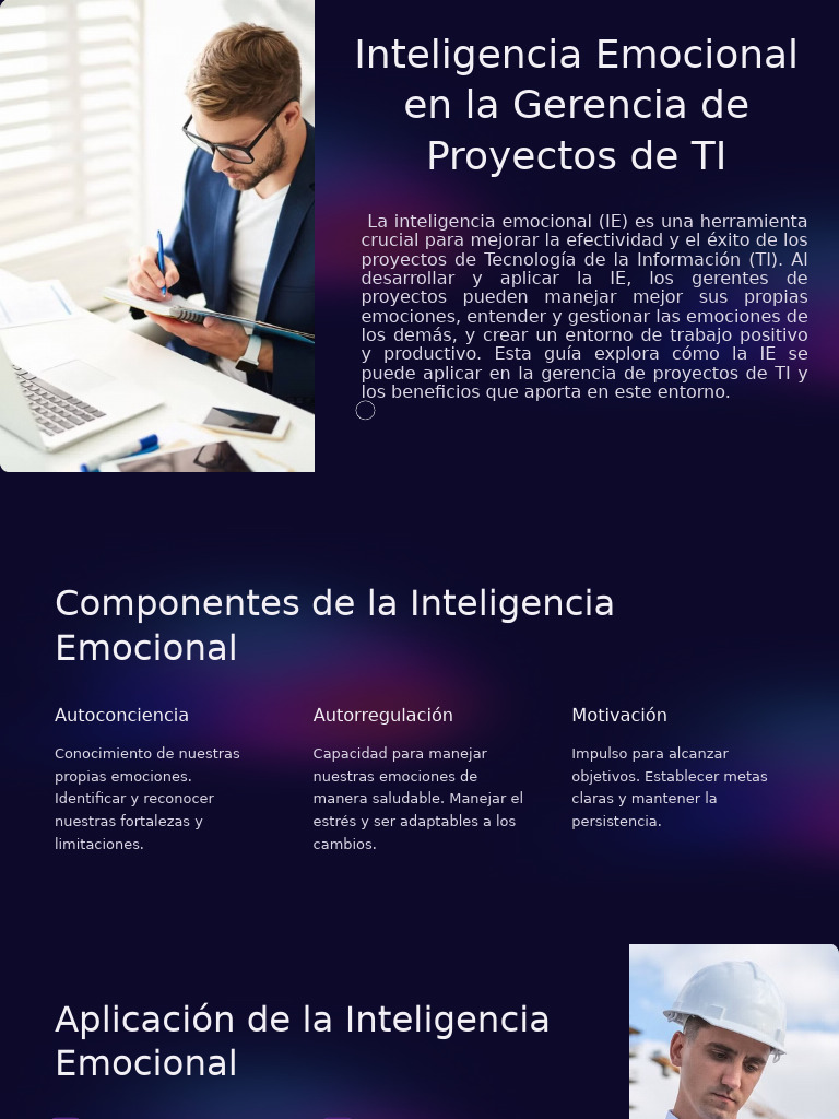 Inteligencia Emocional en La Gerencia de Proyectos de TI | PDF ...