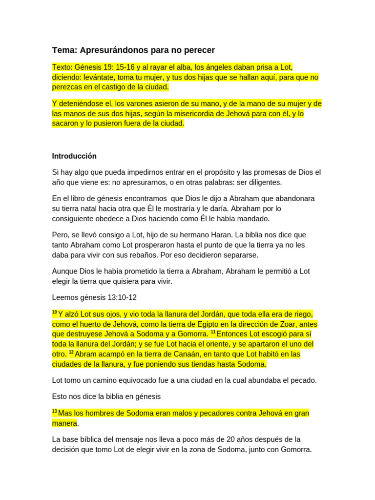 Significado de perecer en la Biblia | PDF | Abrahán | Sodoma y Gomorra