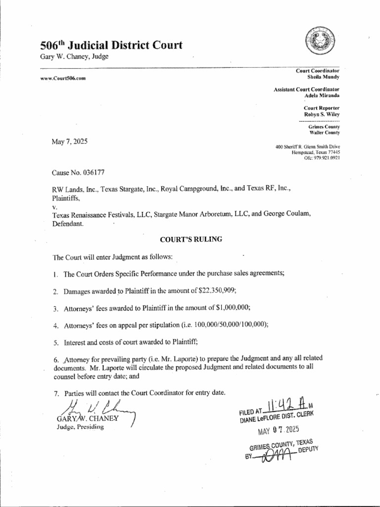 Grimes County Court Ruling | PDF
