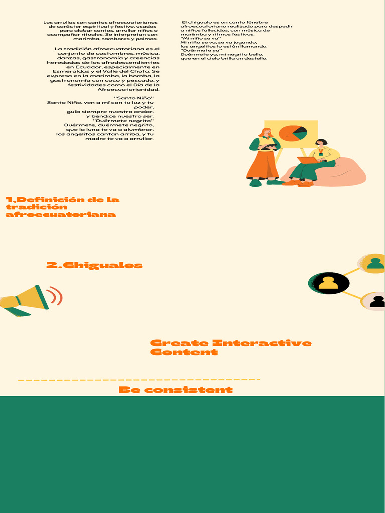 Green and Cream Illustrative Strategy To Create Interesting Content ...