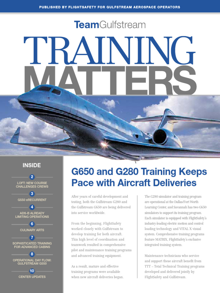 Training Matters | PDF | Transport | Aviation
